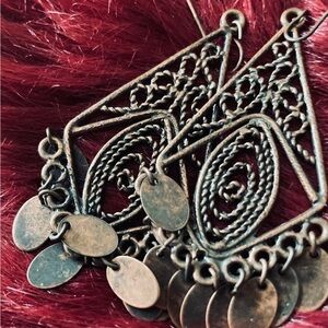 Elegant Bronze Dangle Earrings